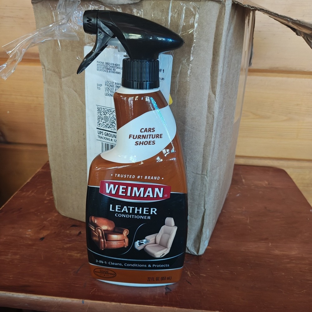 Weiman Leather Cleaner & Conditioner 22-Ounce (6-Pack Case) Restores Leather A2 - Picture 2 of 5